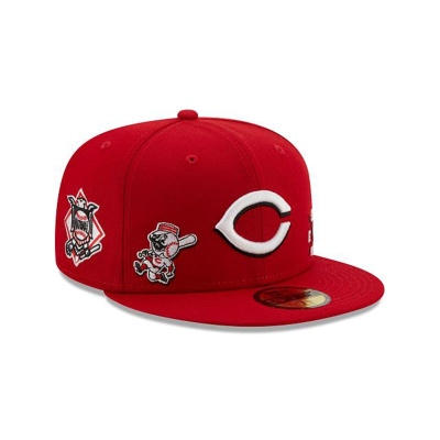 Red Cincinnati Reds Hat - New Era MLB Multi 59FIFTY Fitted Caps USA2683751